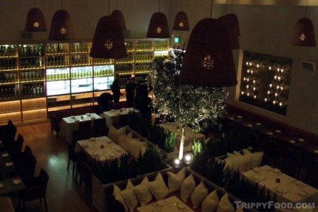 The main dining area at Fig and Olive