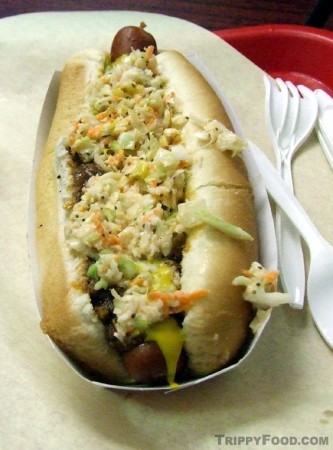 The Fab Hot Dog take on the West Virginia hot dog