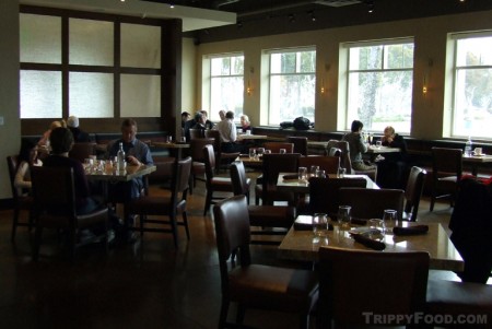 The open and airy dining area at Vū Restaurant