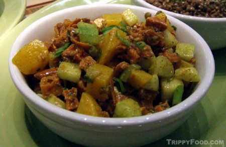 Golden beet and yam salad with the taste of autumn