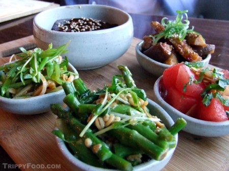 A selection of fresh banchan