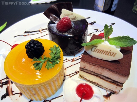 Three self-explanatory desserts