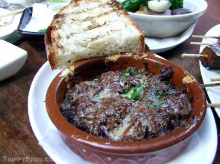 A cheesy Kobe beef casserole