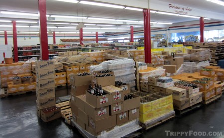 Cases of soda and beer to supply the masses