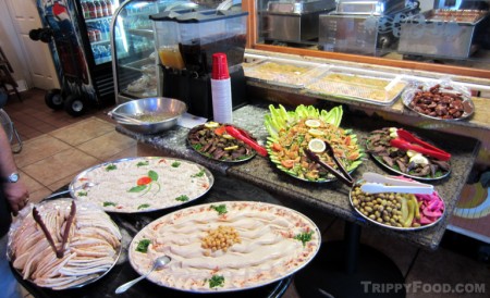 A lavish spread to precede the roasted lamb