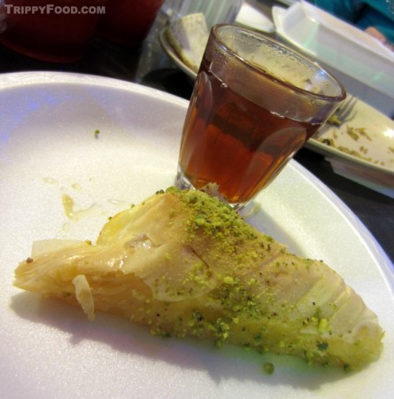 Baklawa with a tea chaser