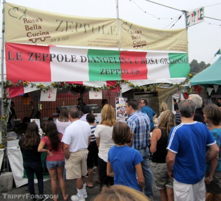 The line for Rosa Graziano's famous zeppole