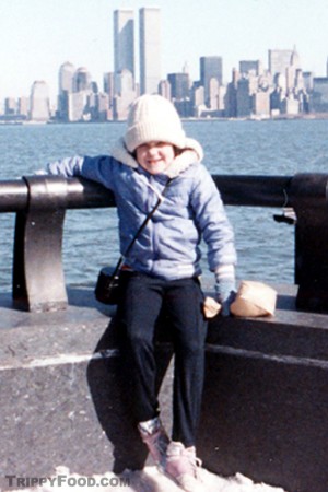 Daughter Juli on a birthday trip to NYC including the WTC