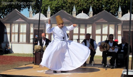 A whirling dervish doing what they do best - whirling