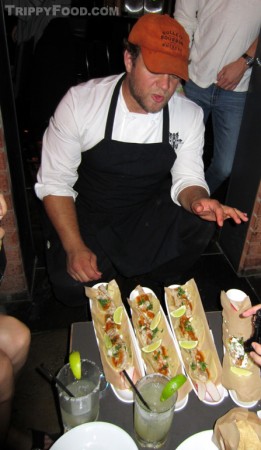 Executive Chef Daniel Emaleh describes the tacos