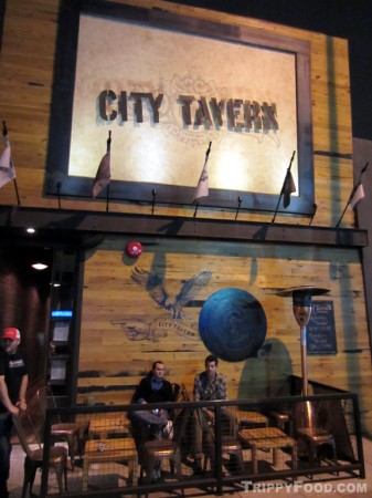 Possibly the rear entrance of City Tavern