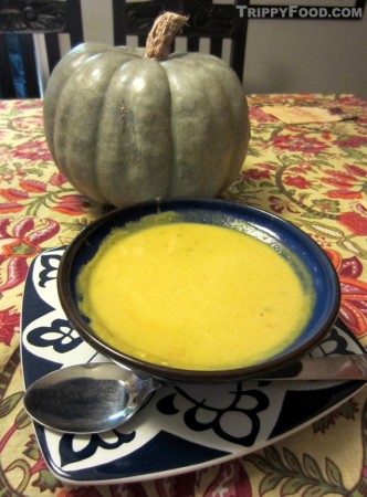 Soup from the common sweet pumpkin