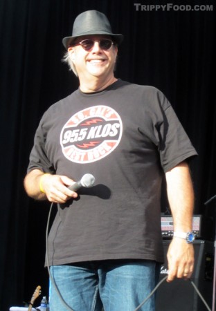 KLOS' "Uncle" Joe Benson introduces the acts