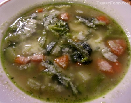 A green minestrone