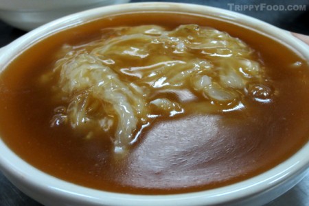 The shark fin with broth