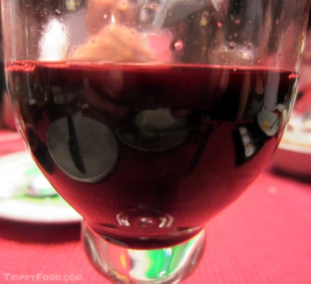 A nightcap - a glass of blood