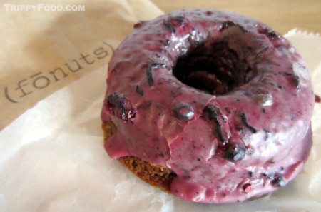 (fōnuts)' blueberry Earl Grey doughnut - astoundingly delicious