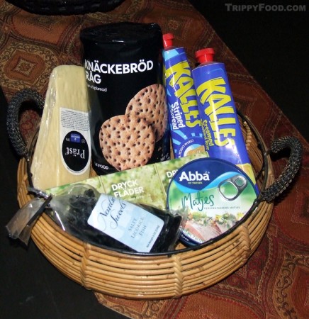 A basket of Scandinavian treats from IKEA
