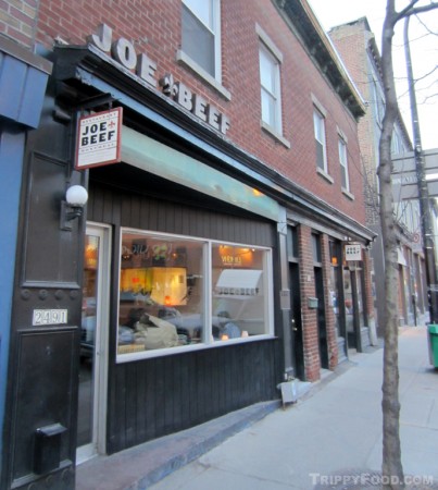 The humble front of Montréal's Joe Beef