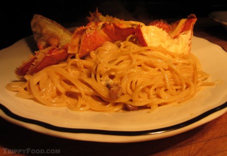 The ultra-popular lobster spaghetti (Spaghett Homard-Lobster)