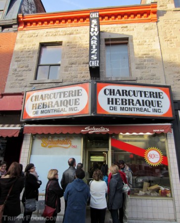 The line outside Montréal's Schwartz’s Montreal Hebrew Delicatessen