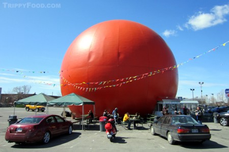The 40-foot orange monster