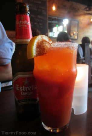 A remarkably refreshing Michelada made with Spanish Estrella Damm beer