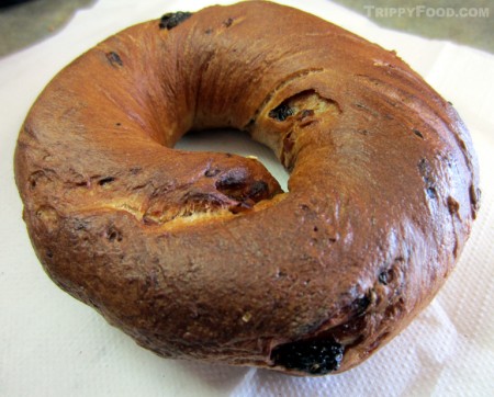 Fairmount Bagel's cinnamon raisin bagel