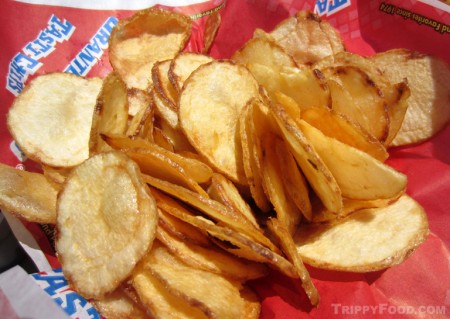 Just-cooked chips from Tasti Chips