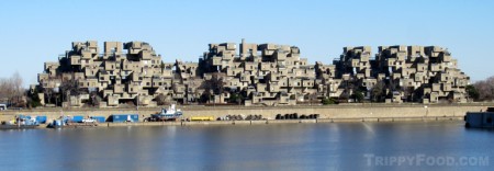 Habitat 67 as seen from Old Port Montréal