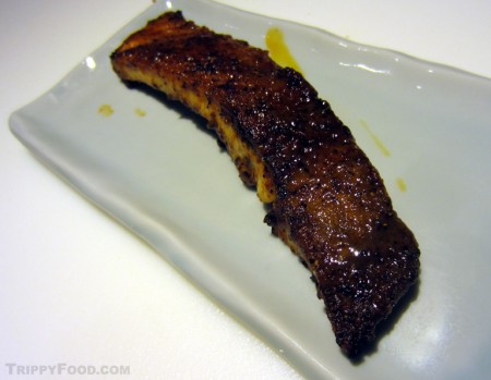 Pan-fried pacu rib meat