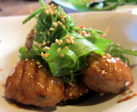 Japanese-style chicken meatballs