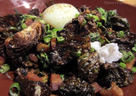 Grilled Brussels sprout salad