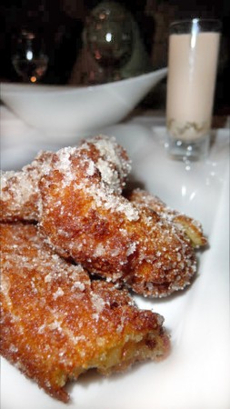 Churros with freshly ground Mexican chocolate