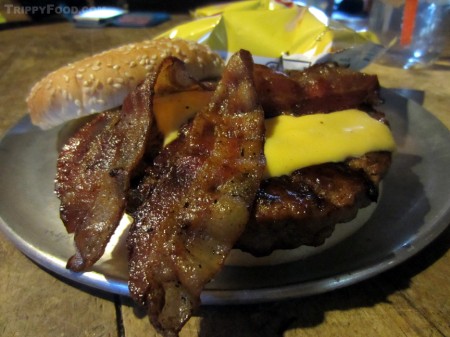 Pioneer Saloon's bacon cheeseburger