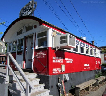 The historic Lunch Box Diner in Malden MA