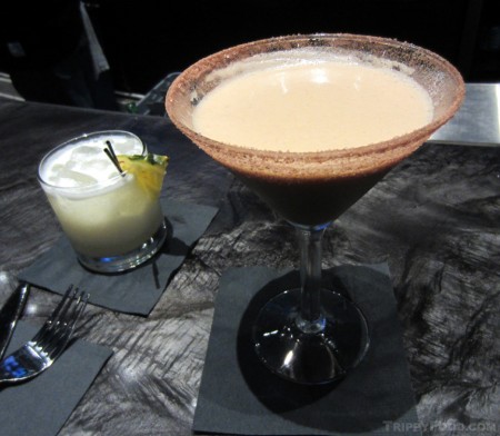 The Choco Chocolate Martini with its little brother, Choco Colada
