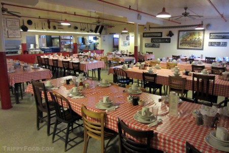 Communal dining, sawmill-style