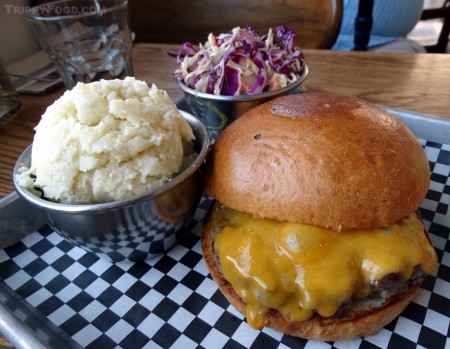 Cassell's cheeseburger with signature potato salad